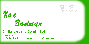 noe bodnar business card